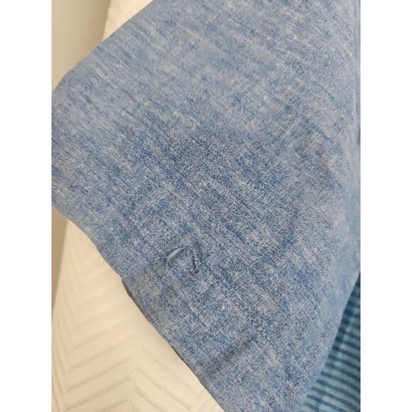 Tony Hawk Men's Blue Striped Short Sleeve Button Down Shirt Size Small - Picture 5 of 7